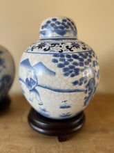 Load image into Gallery viewer, Pair of Asian Blue and White Ginger Jars

