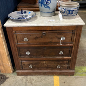 Marble Top Walnut Washstand