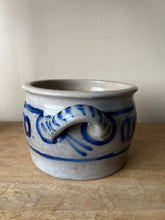 Load image into Gallery viewer, Salt Glaze Cobalt Decorated Jar
