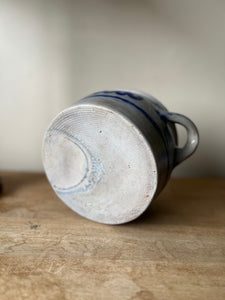 Salt Glaze Cobalt Decorated Jar