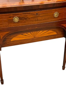 Inlaid Bow Front British Sideboard