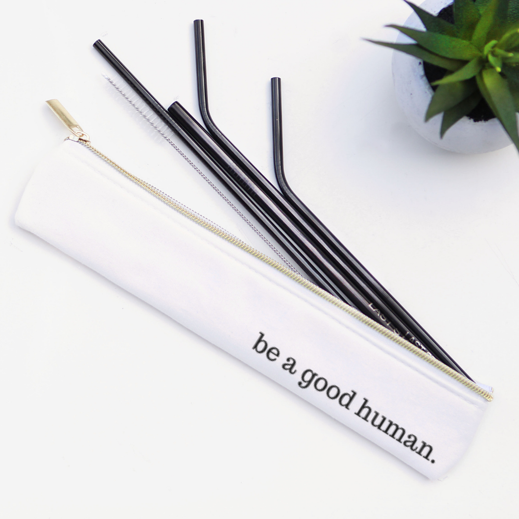 Good Human Stainless Steel Metal Straw Set