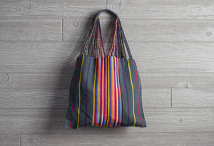 Chiapas Woven Market Bag - Grey
