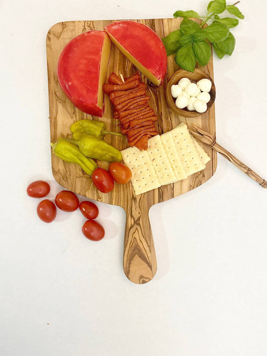 Olive Wood Cheese Serving Board