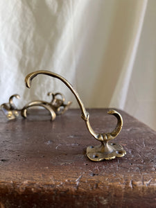 Hand-Forged Brass Wall Hook
