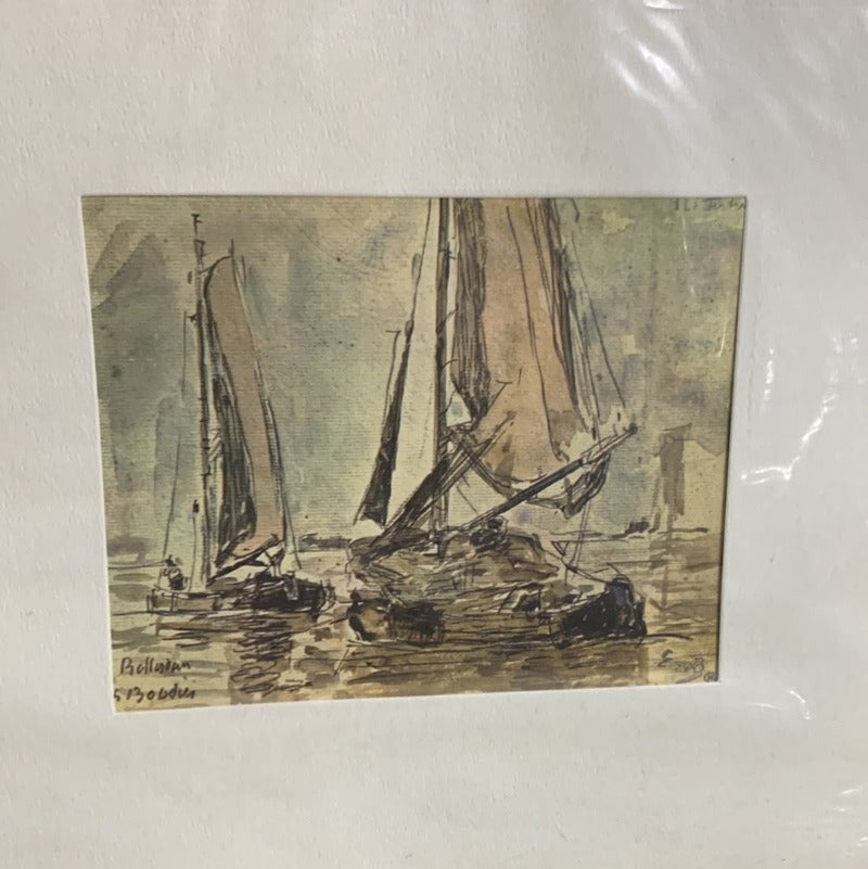 Boudin - Marine Scene Print