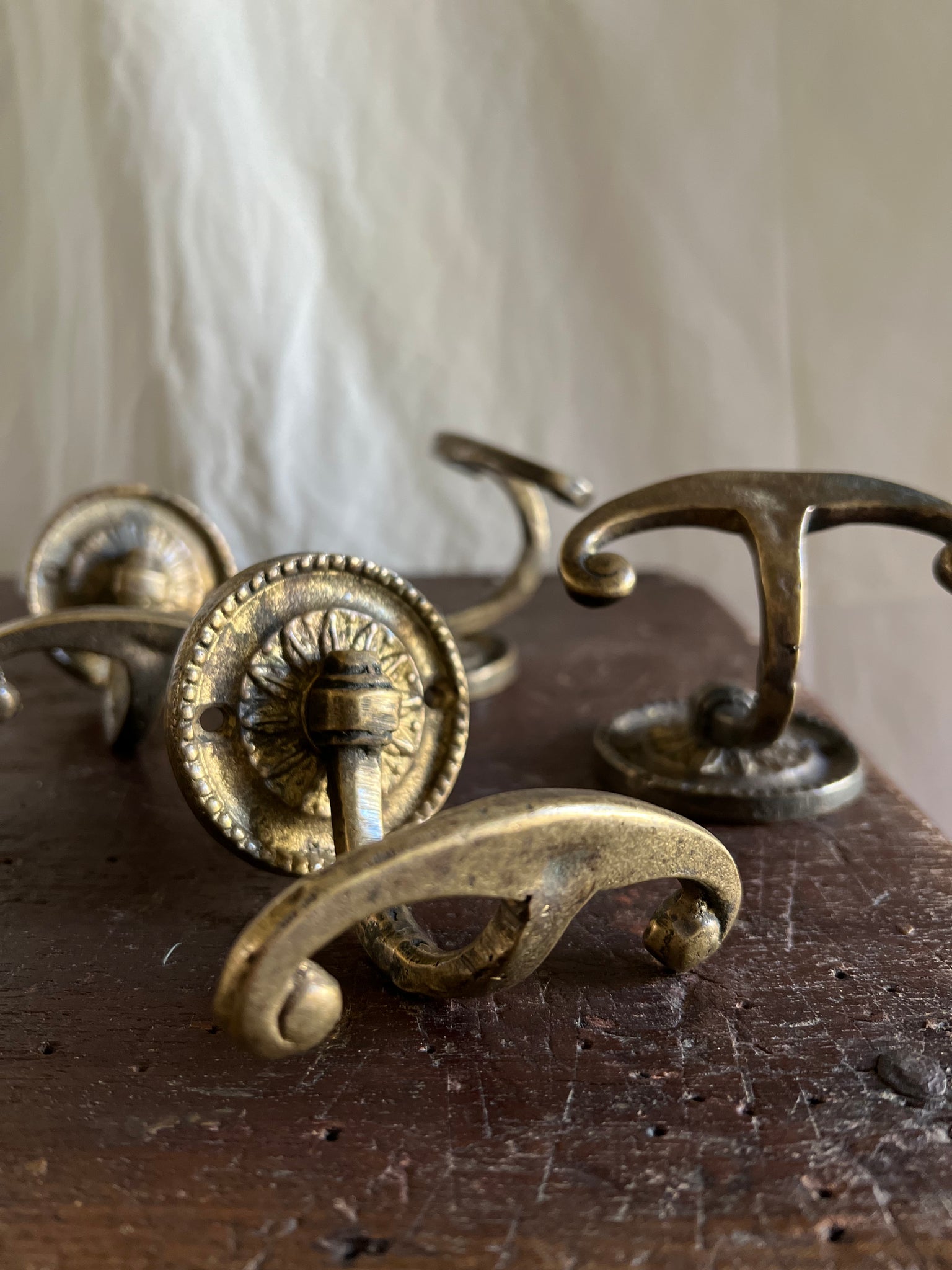 Hand-Forged Brass Wall Hook – Romantique Home
