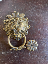 Load image into Gallery viewer, Hand-forged Brass Lion Knocker
