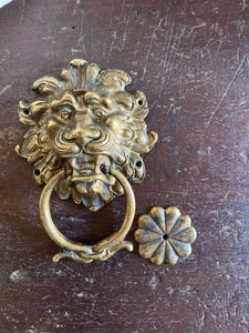 Hand-forged Brass Lion Knocker