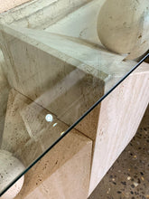 Load image into Gallery viewer, Italian Travertine Marble Console
