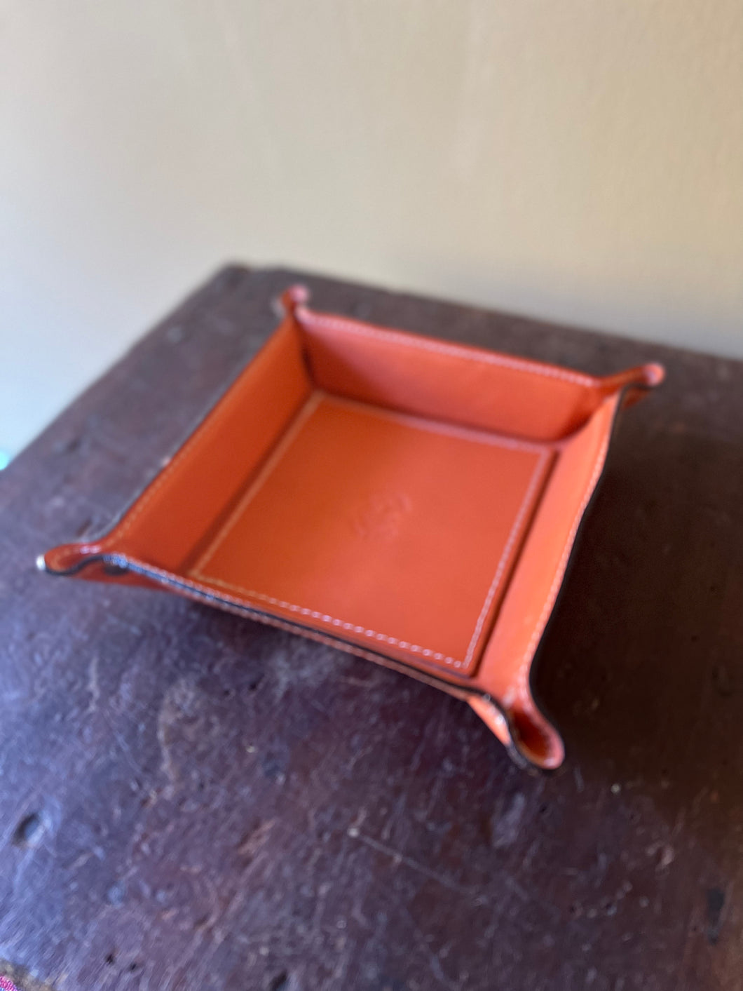 Leather Square Trays from Firenze